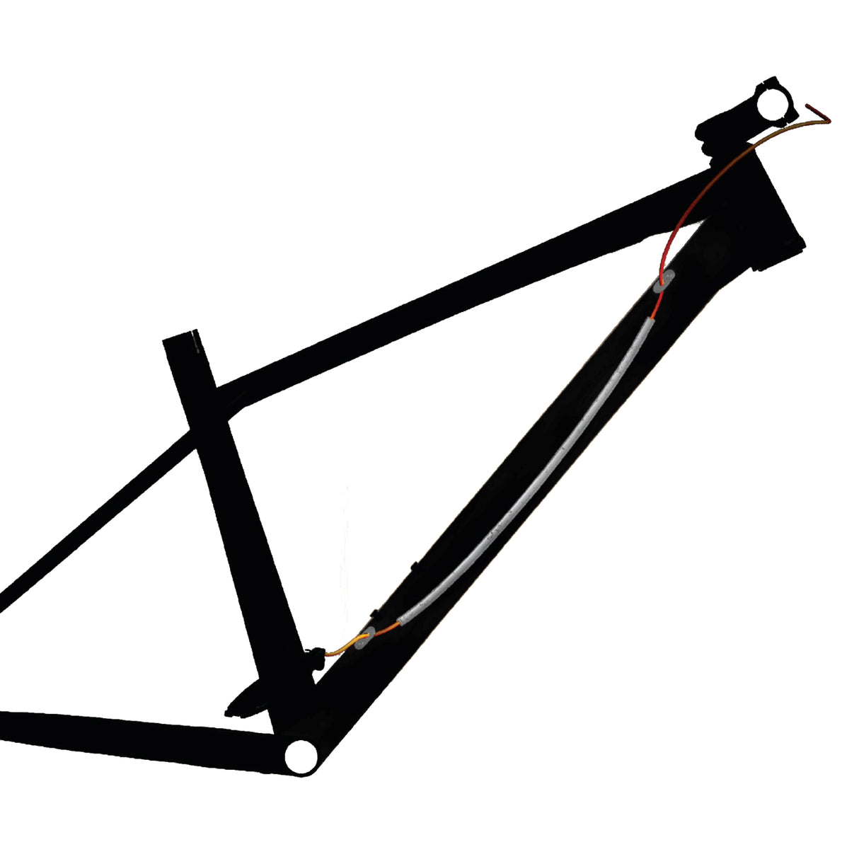 capgo Foam Cover - Orange Line | Noise Protection - for Shift Cable Housing | 2000mm